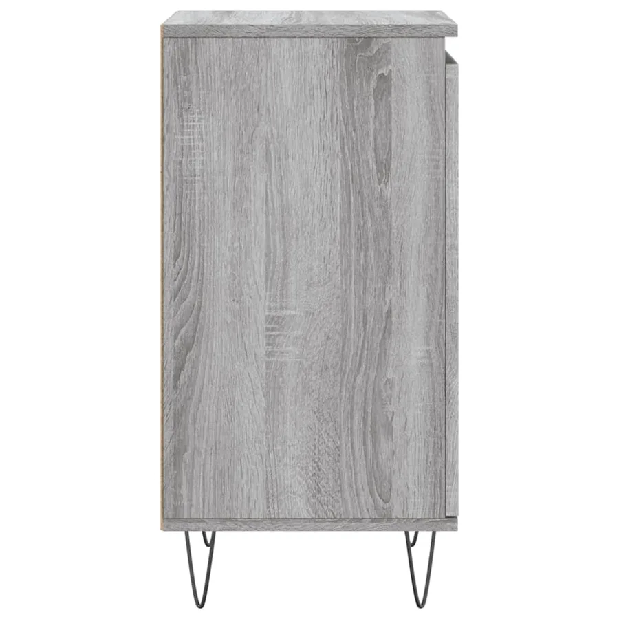 Buffets 2 pcs sonoma gris 40x35x70 cm bois d'ingénierie - 8