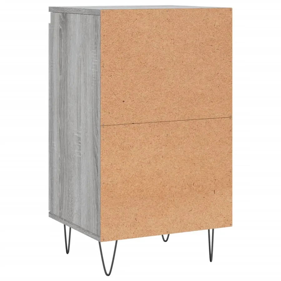 Buffets 2 pcs sonoma gris 40x35x70 cm bois d'ingénierie - 9