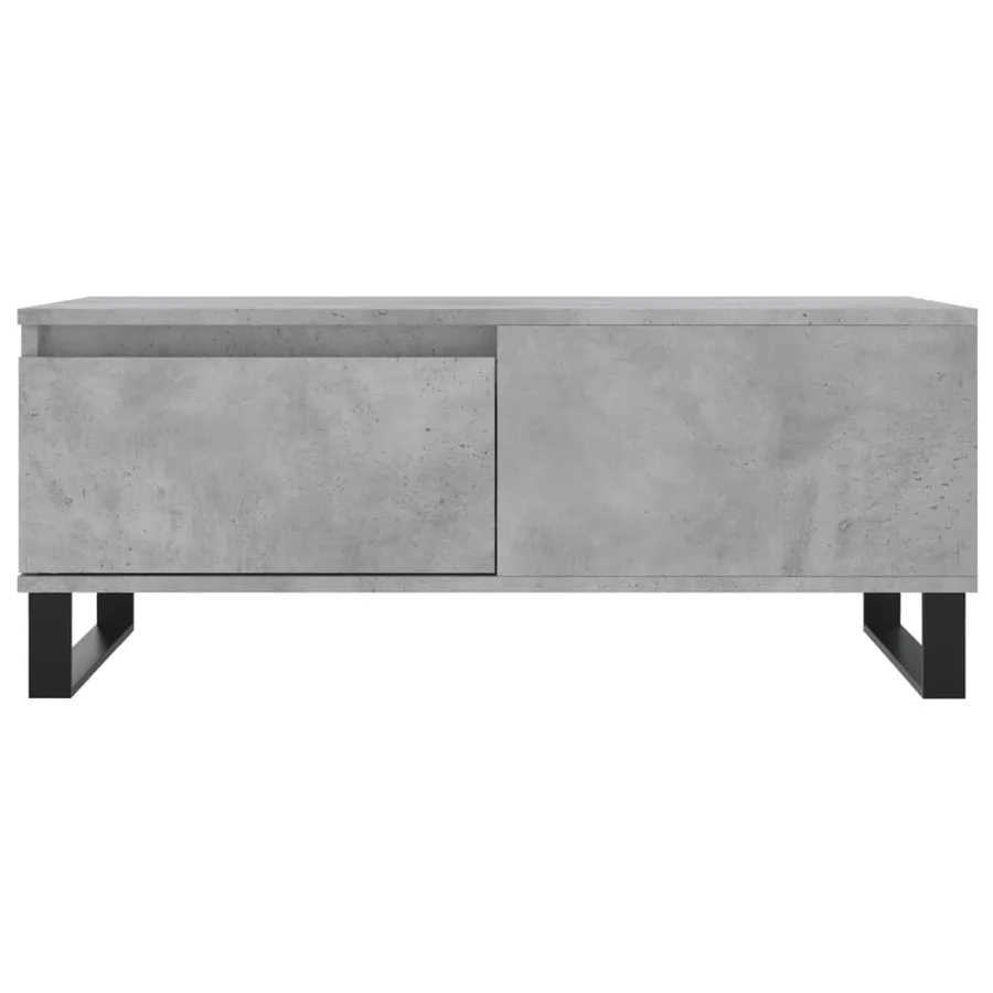 Table basse Gris béton 90x50x36,5 cm Bois d'ingénierie - 5