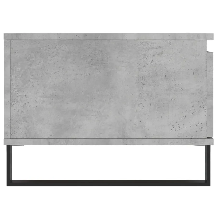 Table basse Gris béton 90x50x36,5 cm Bois d'ingénierie - 7
