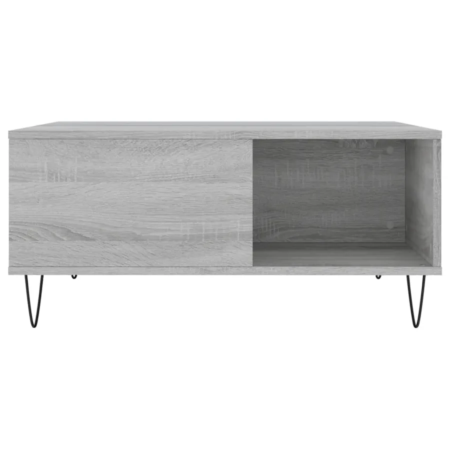 Table basse sonoma gris 80x80x36,5 cm bois d'ingénierie - 4