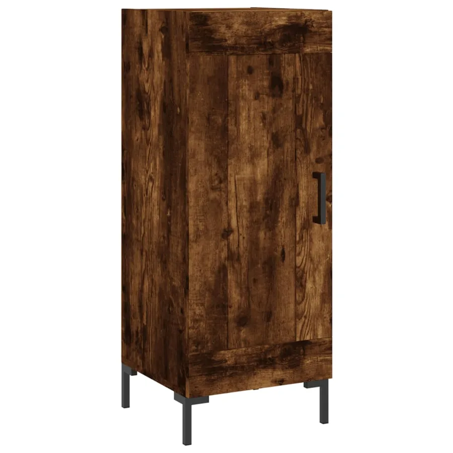 Buffet Chêne fumé 34,5x34x90 cm Bois d'ingénierie - 2