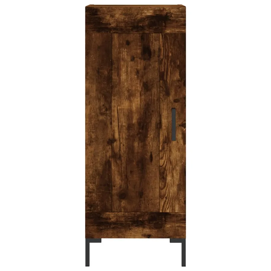 Buffet Chêne fumé 34,5x34x90 cm Bois d'ingénierie - 5