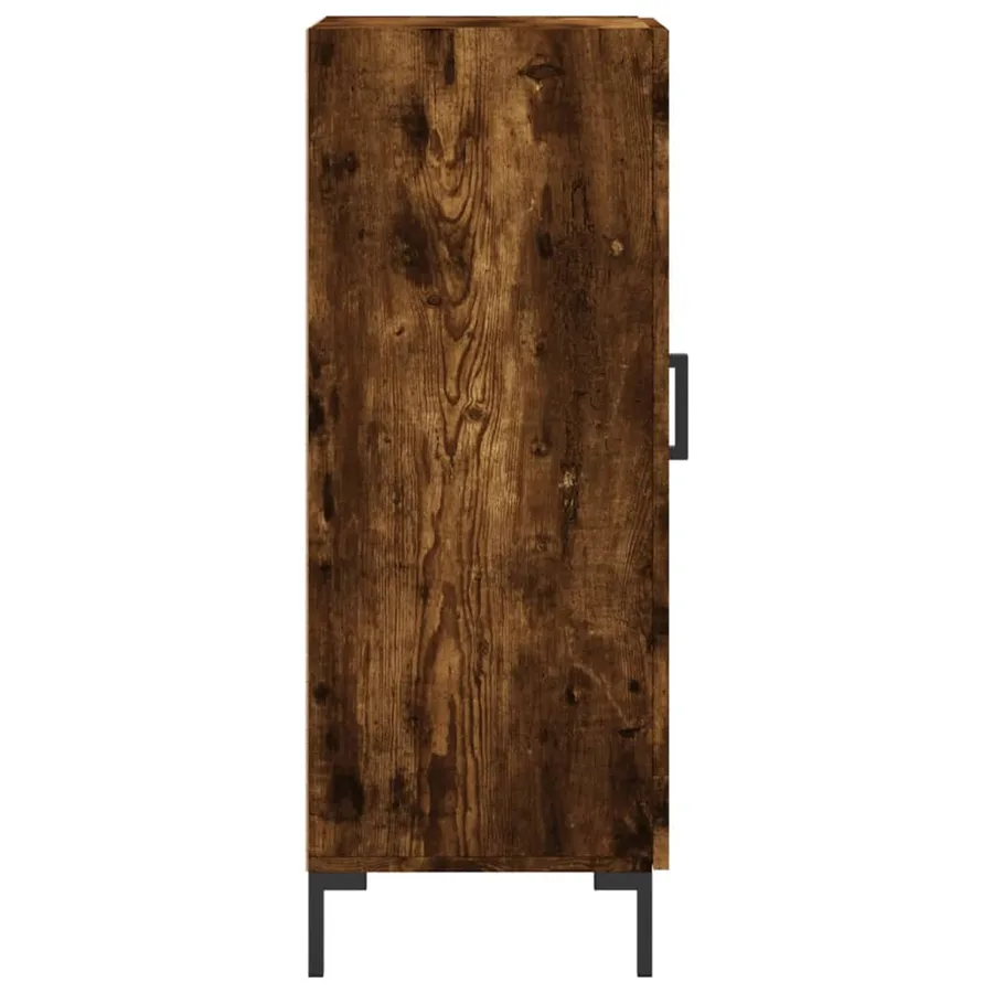 Buffet Chêne fumé 34,5x34x90 cm Bois d'ingénierie - 7