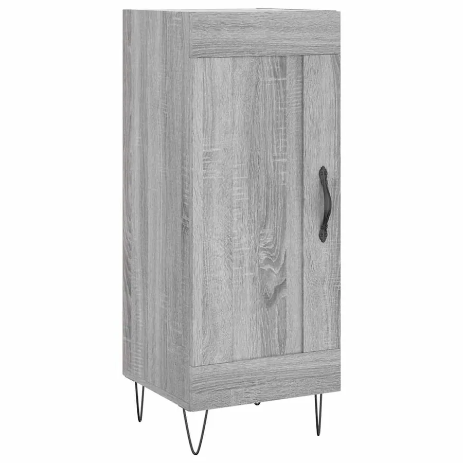 Buffet Sonoma gris 34,5x34x90 cm Bois d'ingénierie - 2
