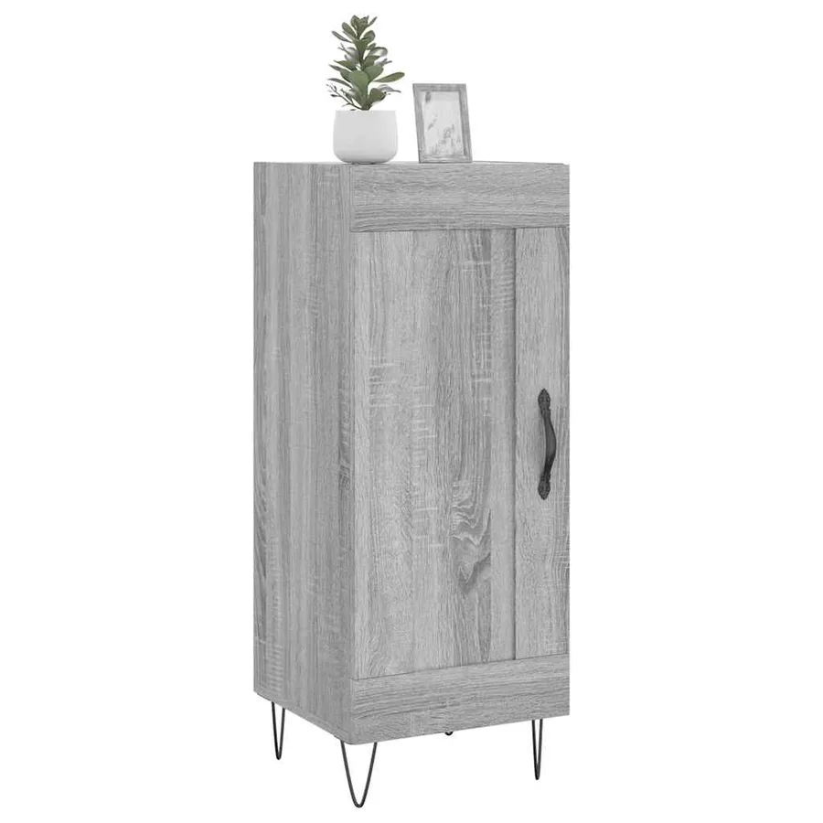 Buffet Sonoma gris 34,5x34x90 cm Bois d'ingénierie - 3