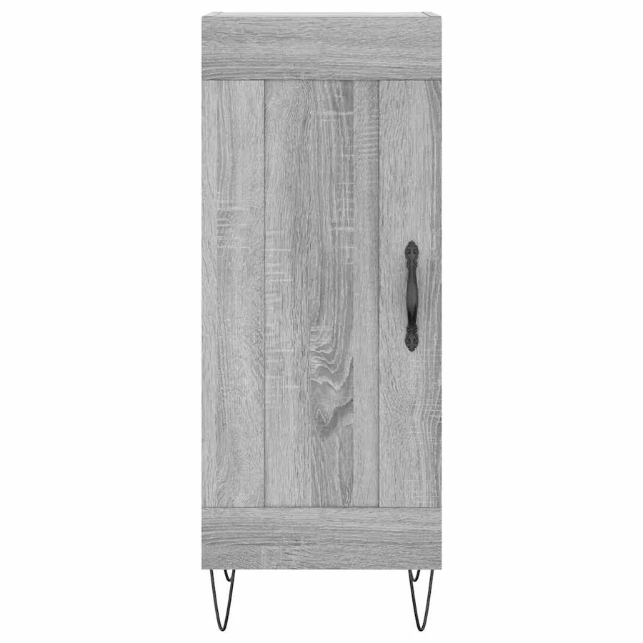 Buffet Sonoma gris 34,5x34x90 cm Bois d'ingénierie - 5
