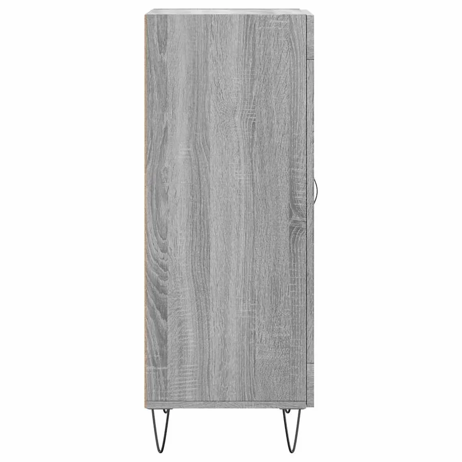 Buffet Sonoma gris 34,5x34x90 cm Bois d'ingénierie - 7