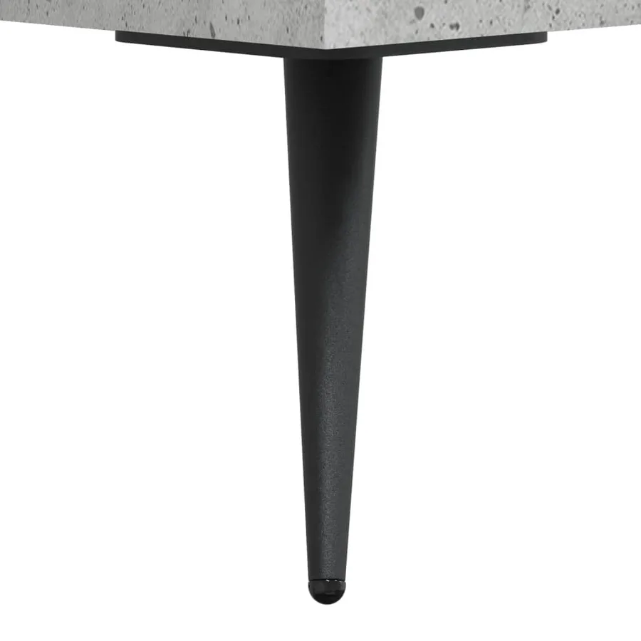 Buffet Gris béton 34,5x34x90 cm Bois d'ingénierie - 11