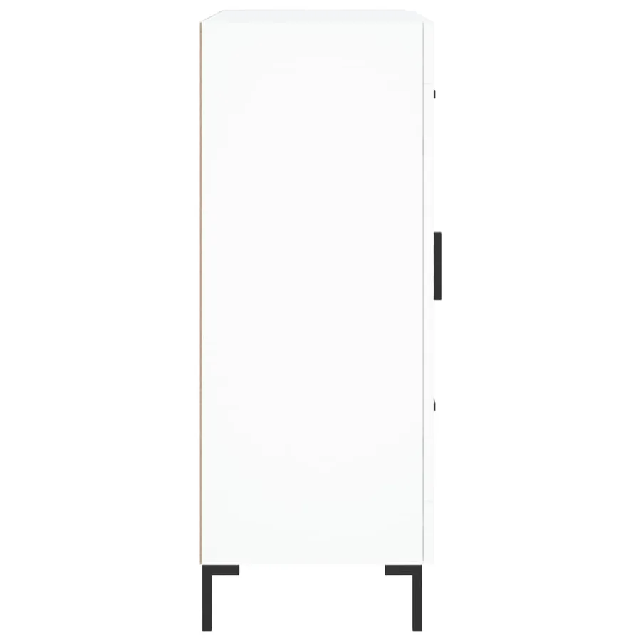 Buffet blanc 69,5x34x90 cm bois d'ingénierie - 7