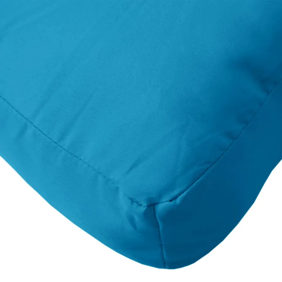 Coussins de palette 3 pcs bleu clair tissu - 8