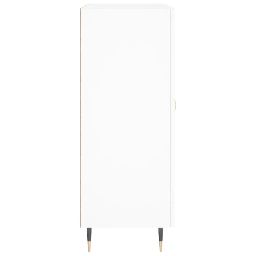 Buffet blanc 69,5x34x90 cm bois d'ingénierie - 7