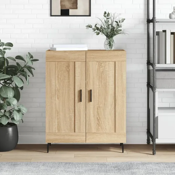 Buffet chêne sonoma 69,5x34x90 cm bois d'ingénierie