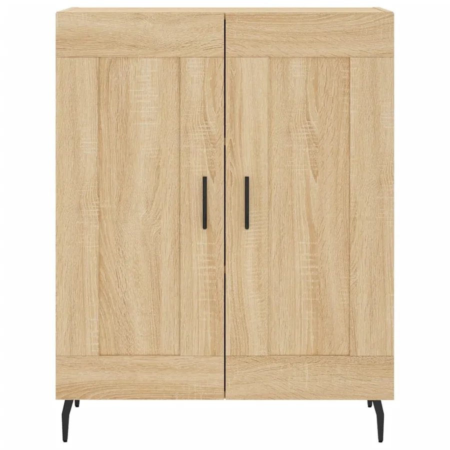 Buffet chêne sonoma 69,5x34x90 cm bois d'ingénierie - 5