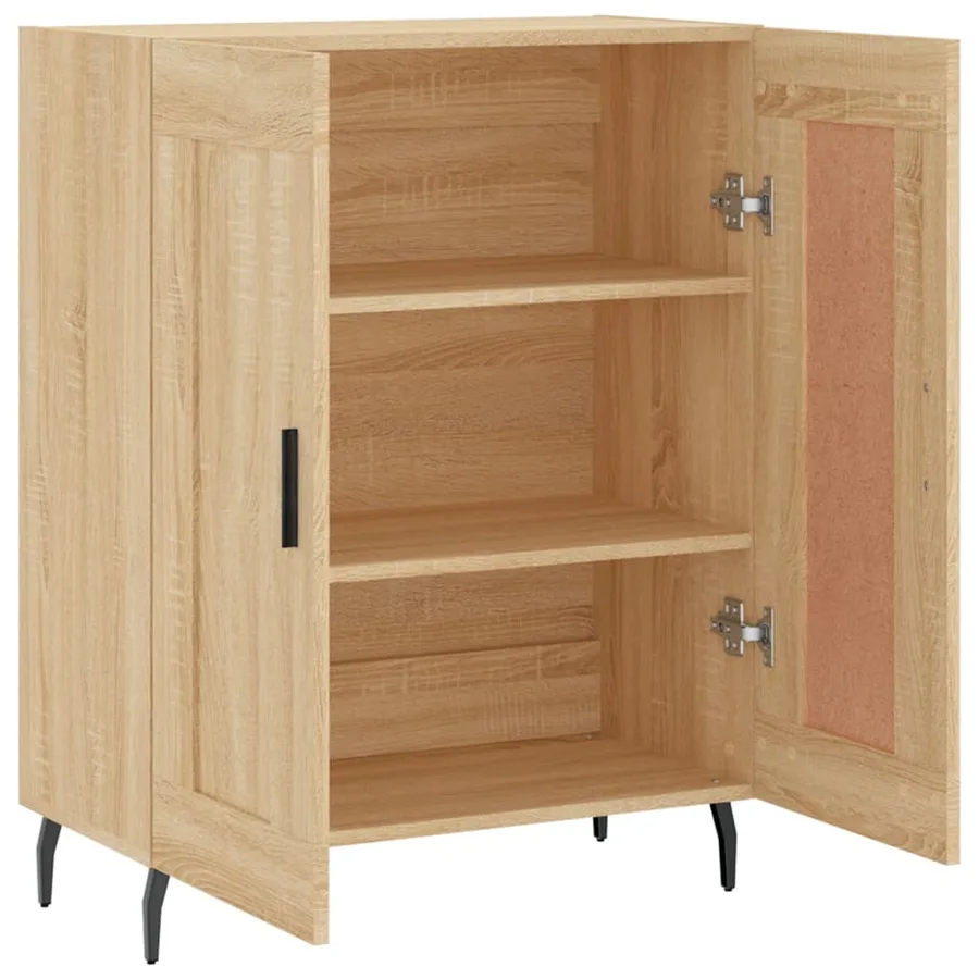 Buffet chêne sonoma 69,5x34x90 cm bois d'ingénierie - 6