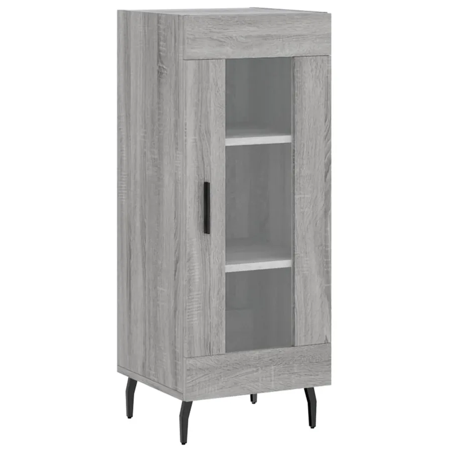 Buffet Sonoma gris 34,5x34x90 cm Bois d'ingénierie - 2