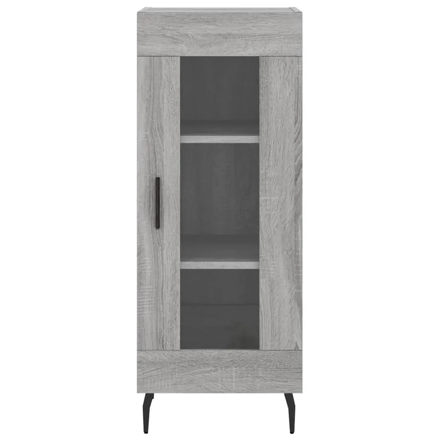 Buffet Sonoma gris 34,5x34x90 cm Bois d'ingénierie - 5