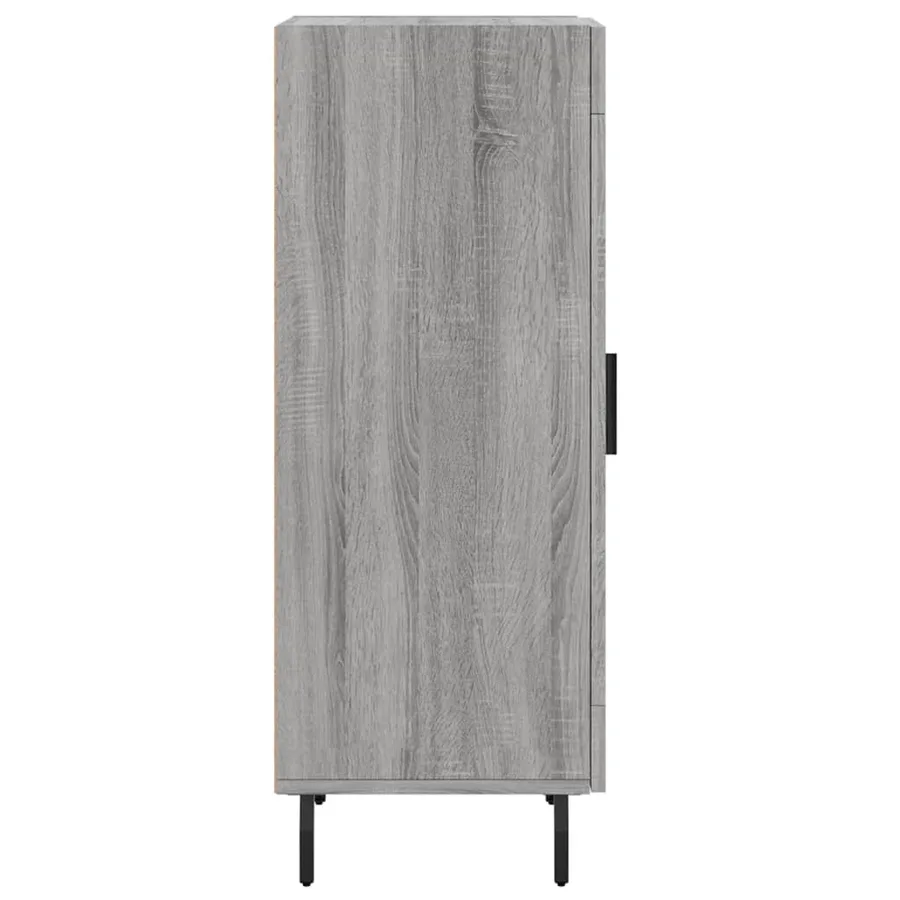 Buffet Sonoma gris 34,5x34x90 cm Bois d'ingénierie - 7