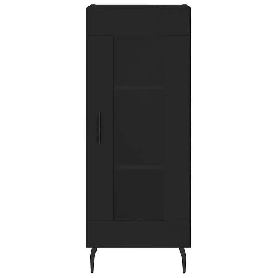 Buffet Noir 34,5x34x90 cm Bois d'ingénierie - 5
