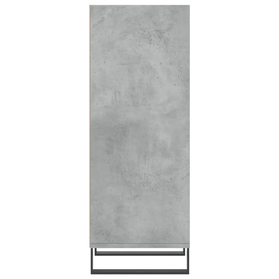 Buffet gris béton 34,5x32,5x90 cm bois d'ingénierie - 5
