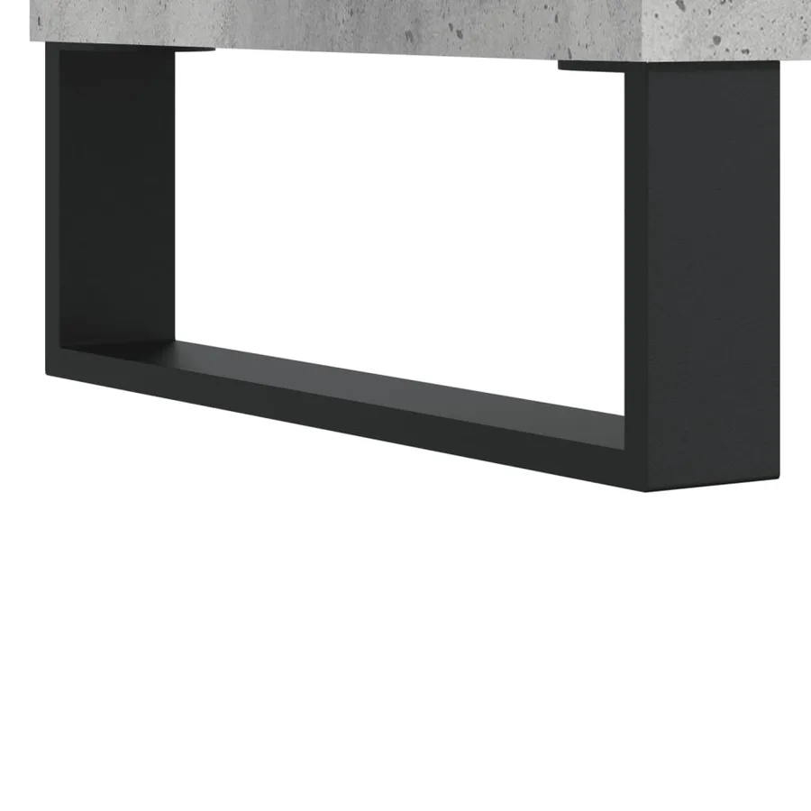 Buffet gris béton 34,5x32,5x90 cm bois d'ingénierie - 7