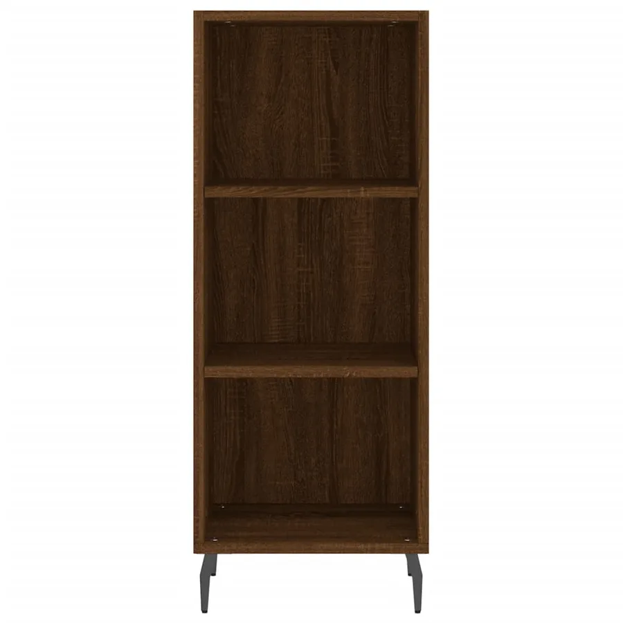 Buffet chêne marron 34,5x32,5x90 cm bois d'ingénierie - 4