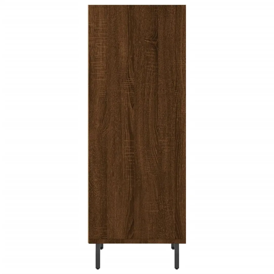 Buffet chêne marron 34,5x32,5x90 cm bois d'ingénierie - 5