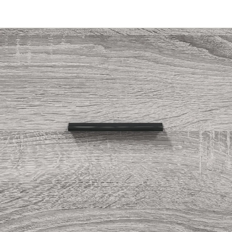 Buffet Sonoma gris 34,5x34x90 cm Bois d'ingénierie - 9