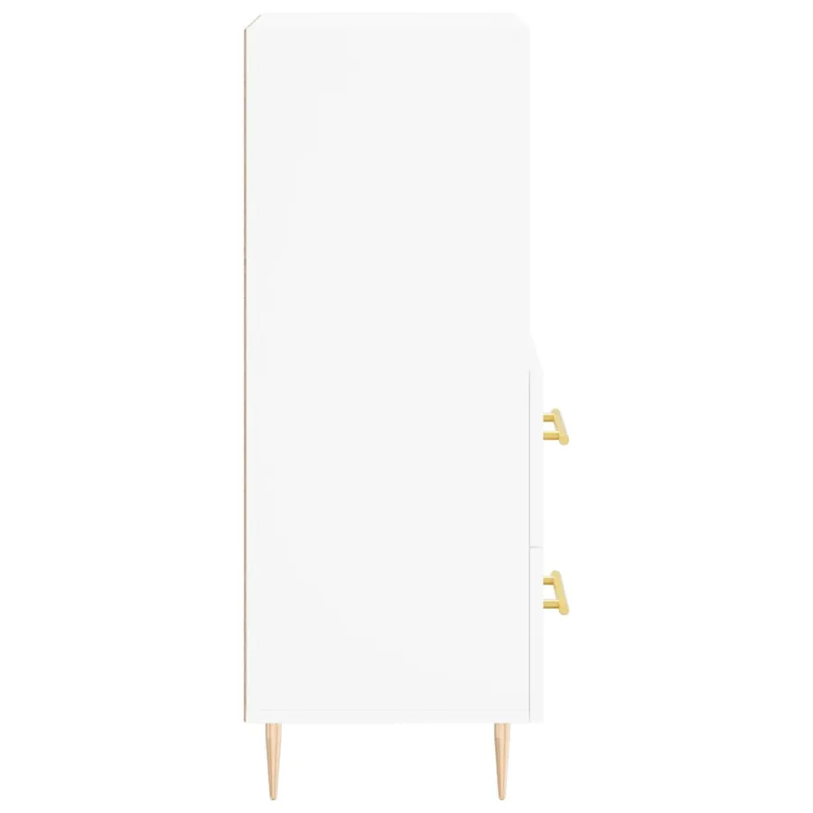 Buffet blanc 34,5x34x90 cm bois d'ingénierie - 7