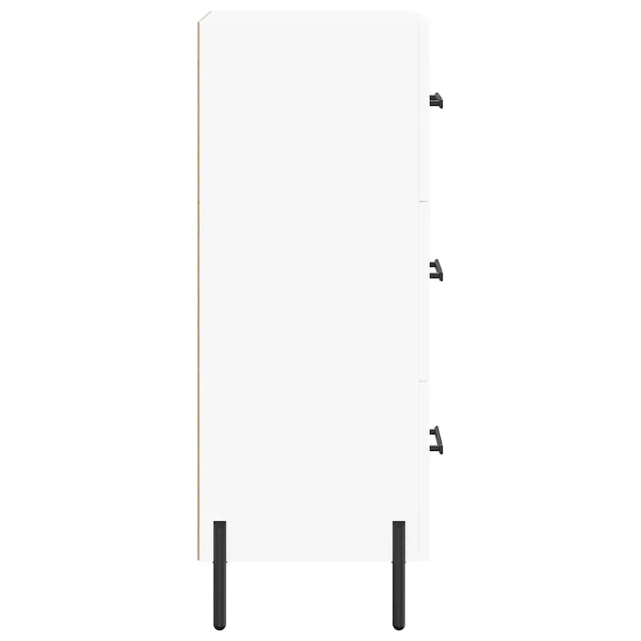 Buffet blanc 34,5x34x90 cm bois d'ingénierie - 7