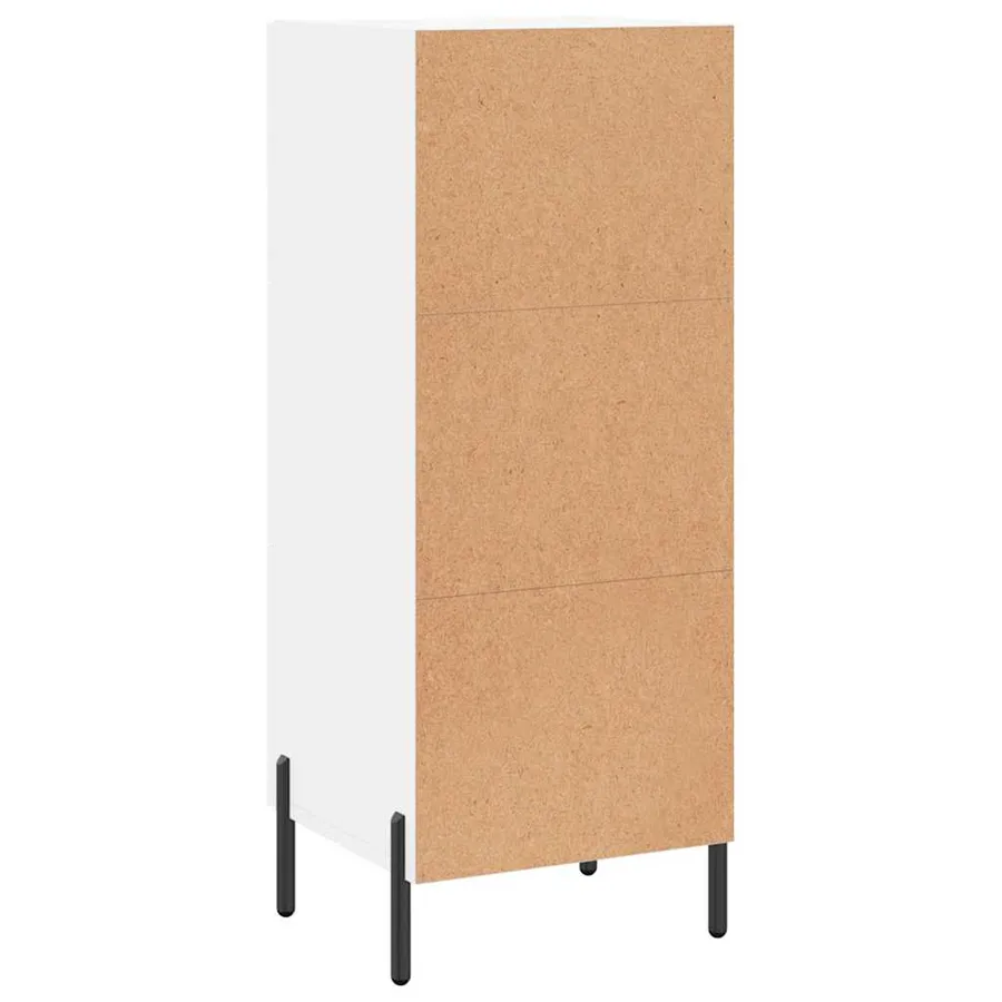 Buffet blanc 34,5x34x90 cm bois d'ingénierie - 8