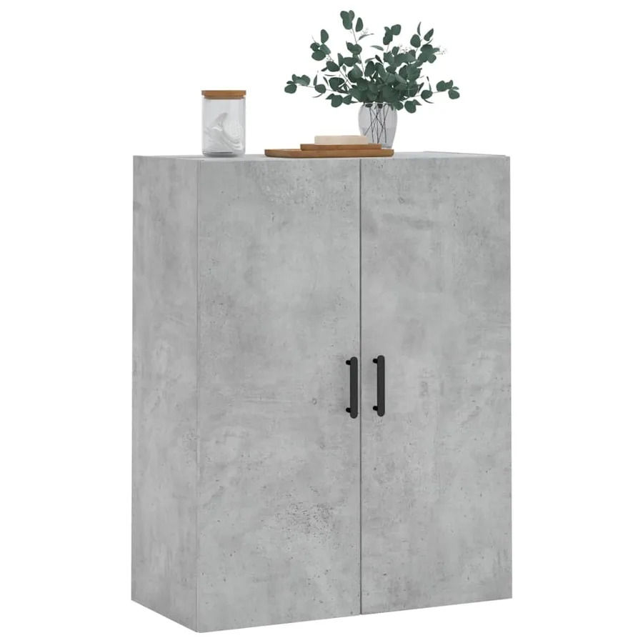 Armoire murale gris béton 69,5x34x90 cm - 4
