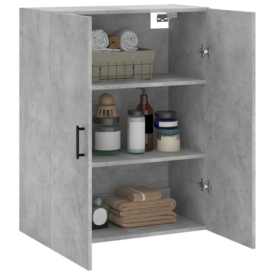 Armoire murale gris béton 69,5x34x90 cm - 5
