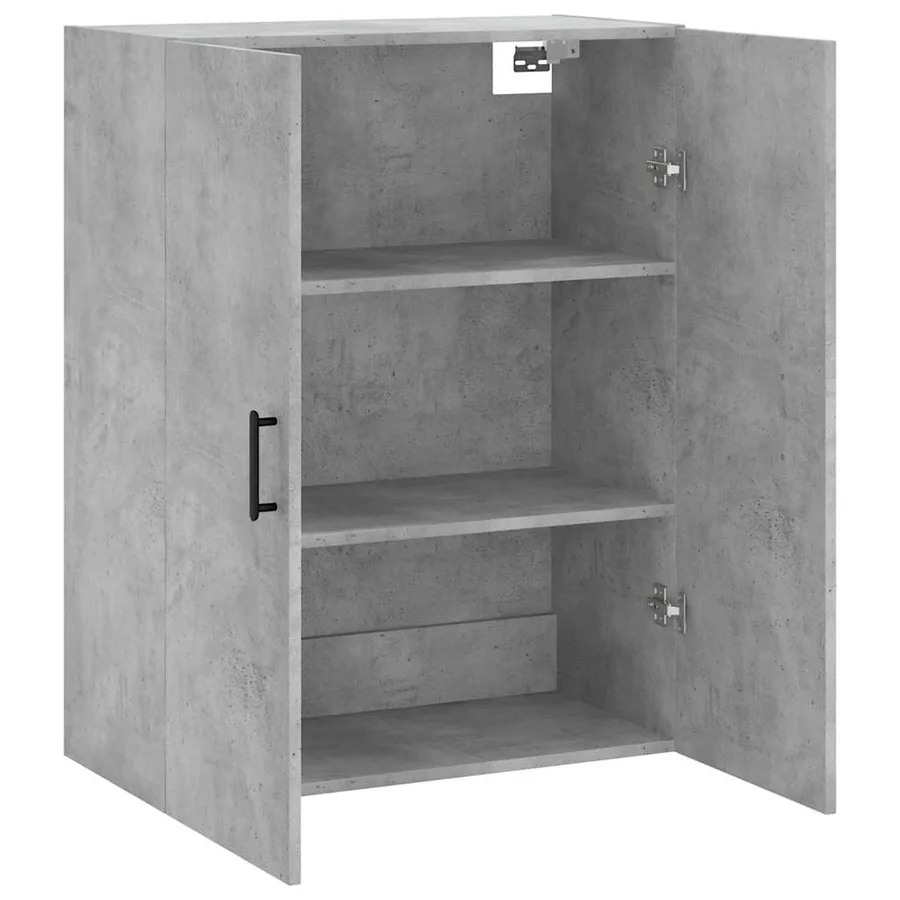 Armoire murale gris béton 69,5x34x90 cm - 6