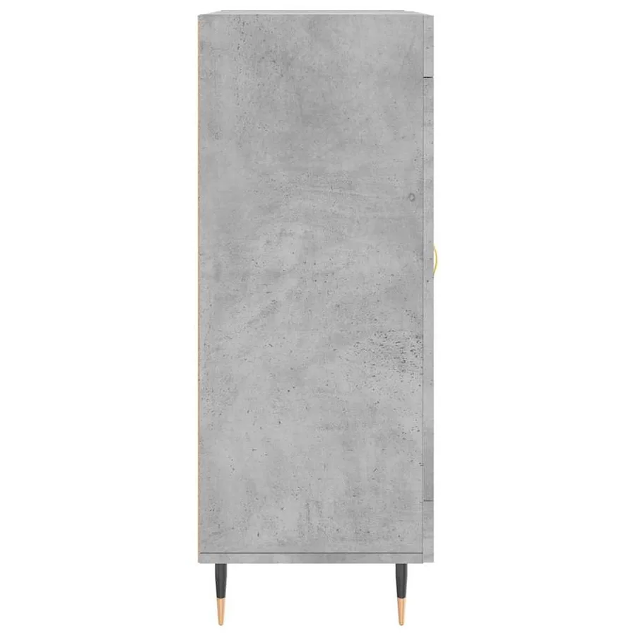 Buffet gris béton 69,5x34x90 cm bois d'ingénierie - 7