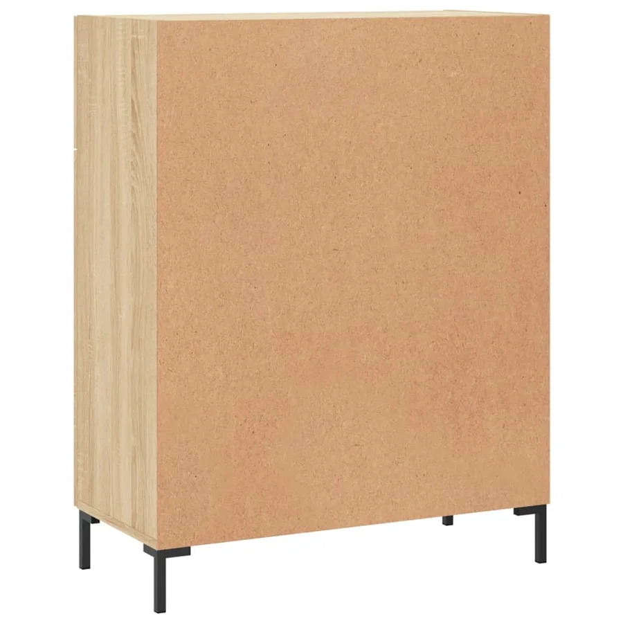 Buffet chêne sonoma 69,5x34x90 cm bois d'ingénierie - 8