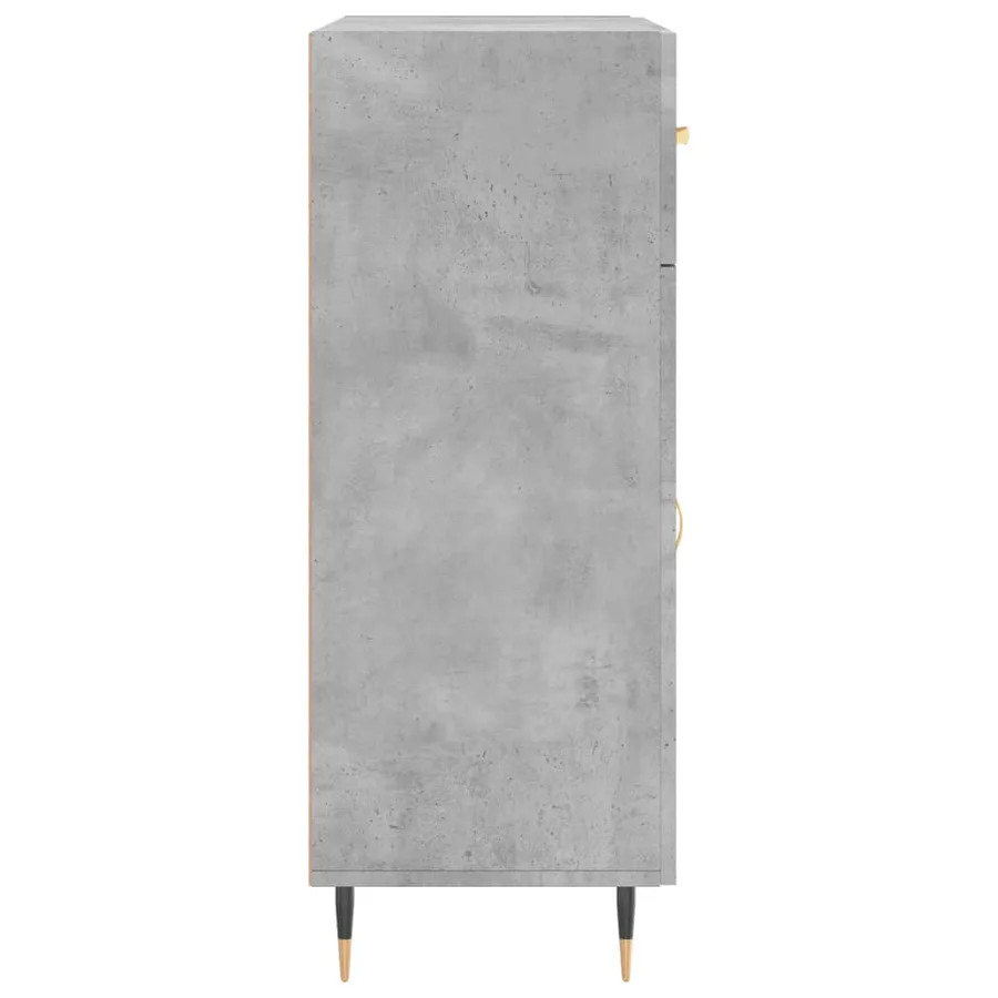 Buffet gris béton 69,5x34x90 cm bois d'ingénierie - 7