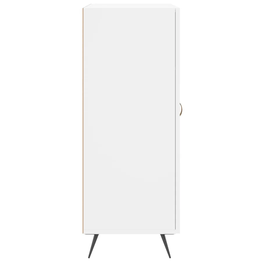 Buffet blanc 69,5x34x90 cm bois d'ingénierie - 7
