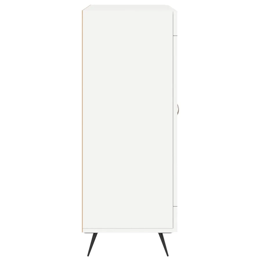 Buffet blanc 69,5x34x90 cm bois d'ingénierie - 7