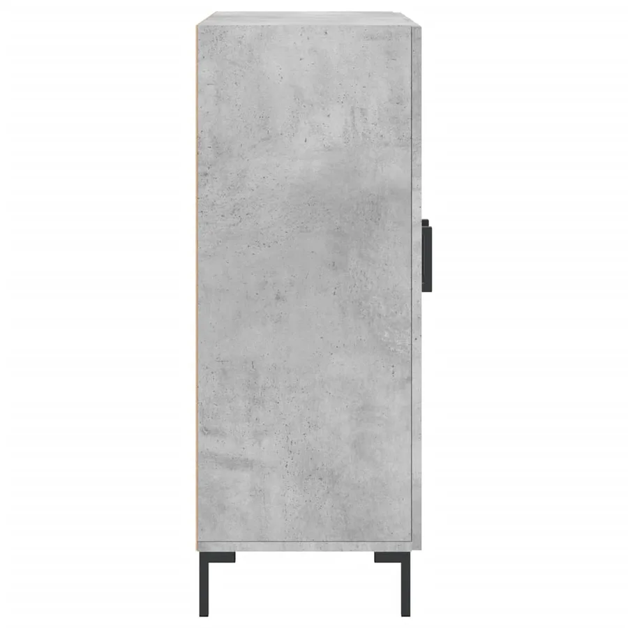 Buffet gris béton 69,5x34x90 cm bois d'ingénierie - 7