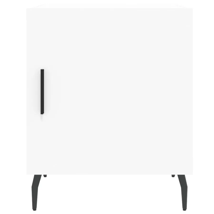 Tables de chevet 2 pcs blanc 40x40x50 cm bois d’ingénierie - 7