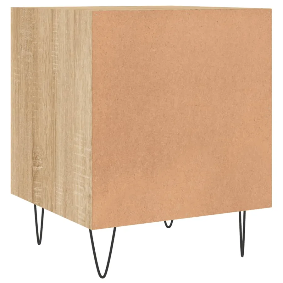 Tables de chevet 2 pcs chêne sonoma 40x40x50 cm bois ingénierie - 10