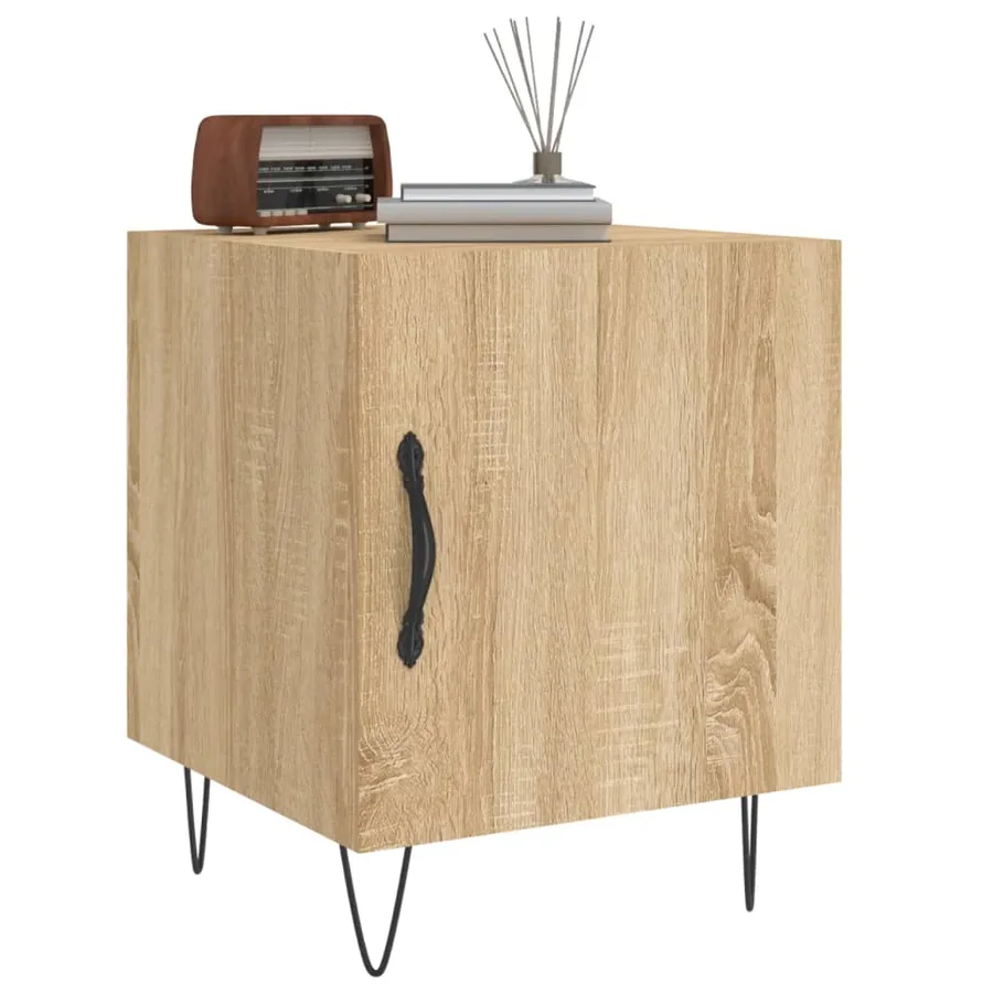 Tables de chevet 2 pcs chêne sonoma 40x40x50 cm bois ingénierie - 4