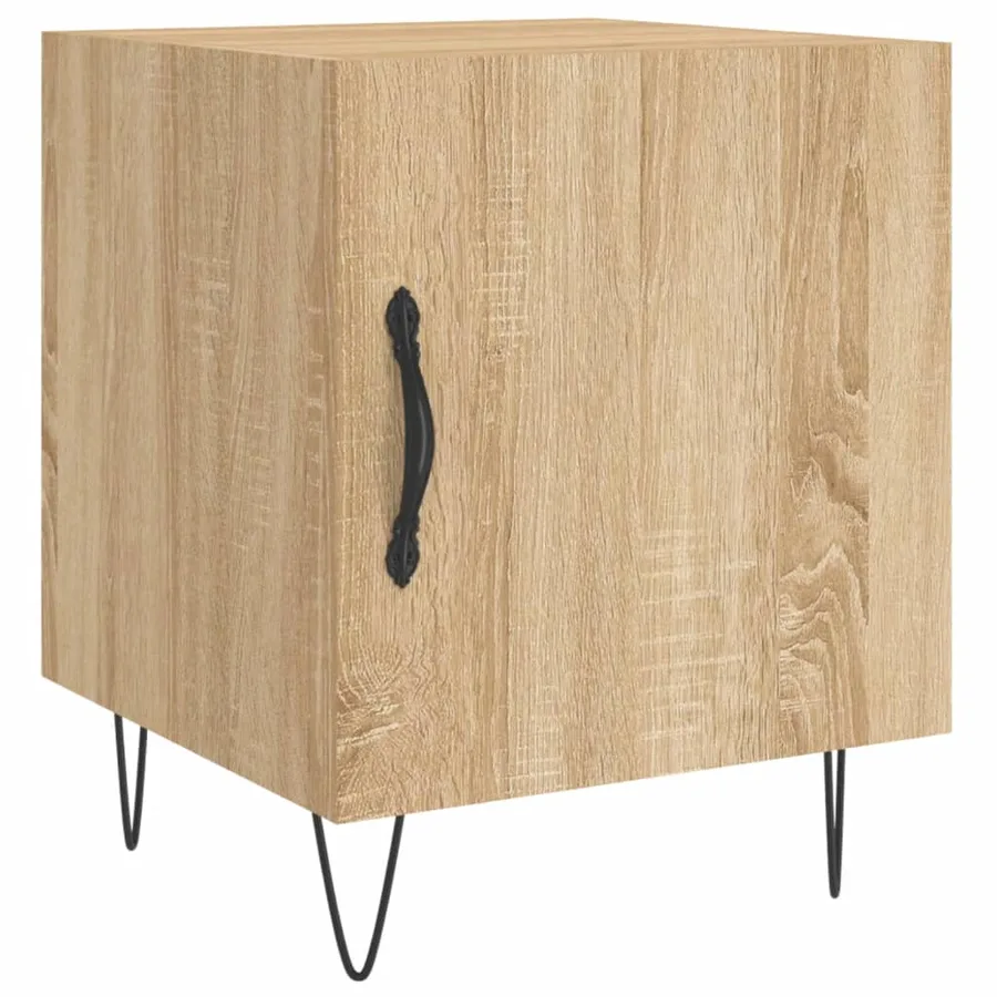 Tables de chevet 2 pcs chêne sonoma 40x40x50 cm bois ingénierie - 5
