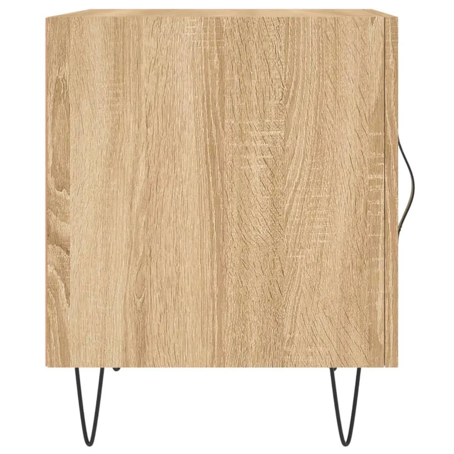 Tables de chevet 2 pcs chêne sonoma 40x40x50 cm bois ingénierie - 7
