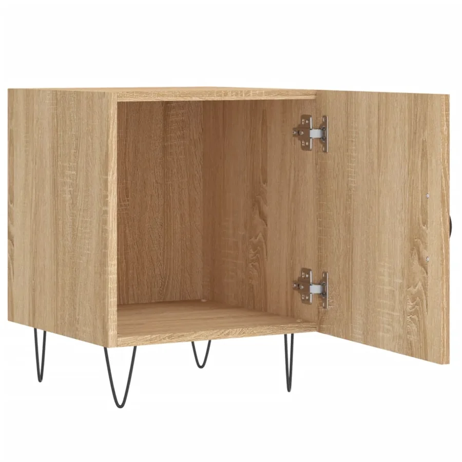 Tables de chevet 2 pcs chêne sonoma 40x40x50 cm bois ingénierie - 8