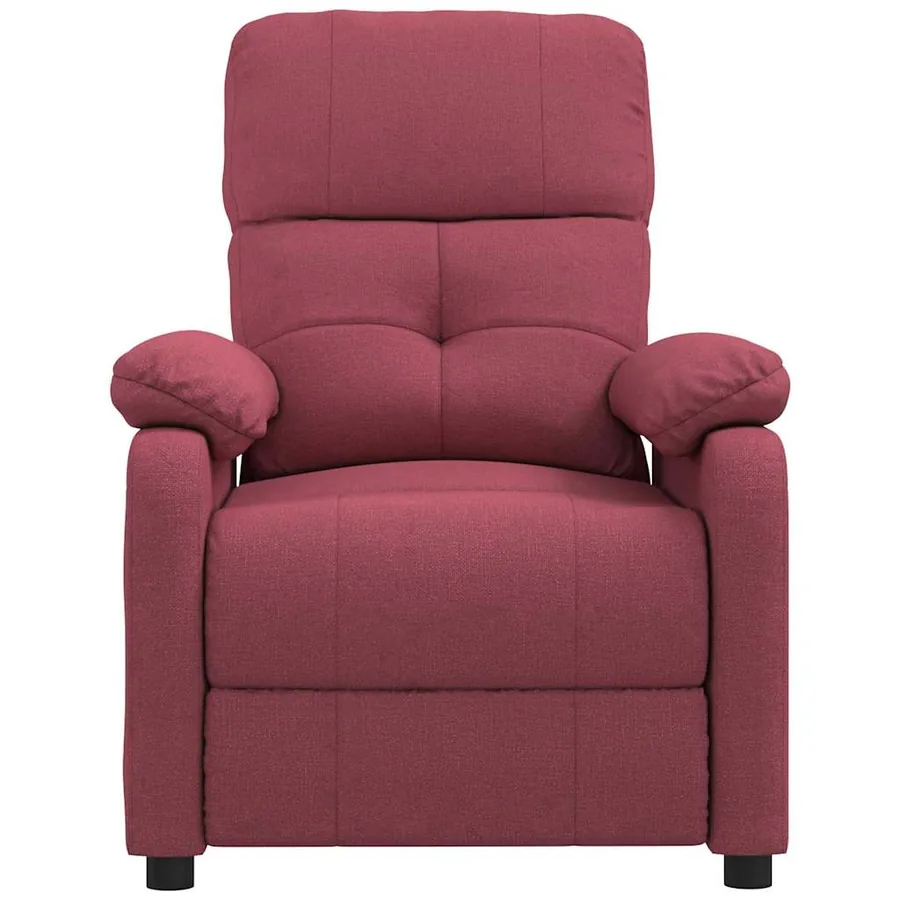 Fauteuil inclinable Rouge bordeaux Tissu - 3