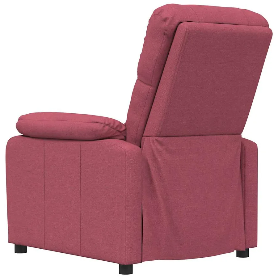 Fauteuil inclinable Rouge bordeaux Tissu - 5