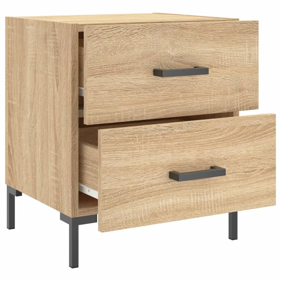 Table de chevet chêne sonoma 40x35x47,5 cm bois d’ingénierie - 5
