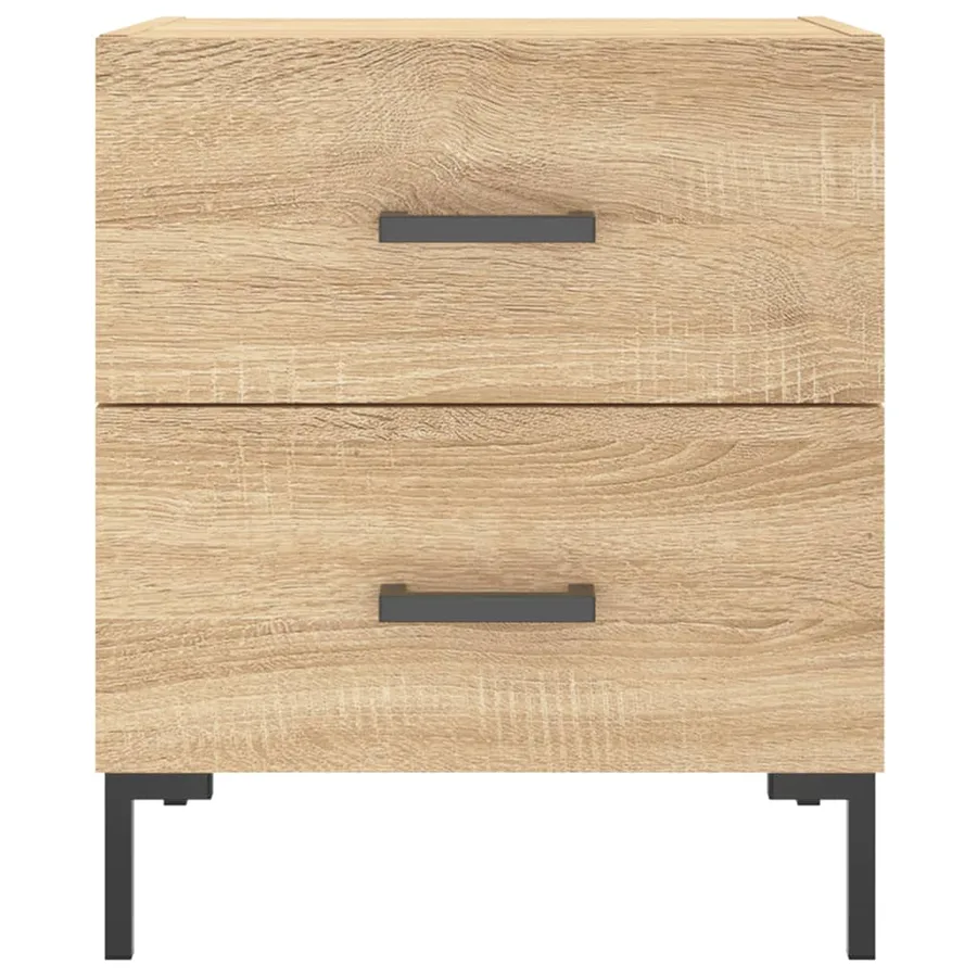 Table de chevet chêne sonoma 40x35x47,5 cm bois d’ingénierie - 6